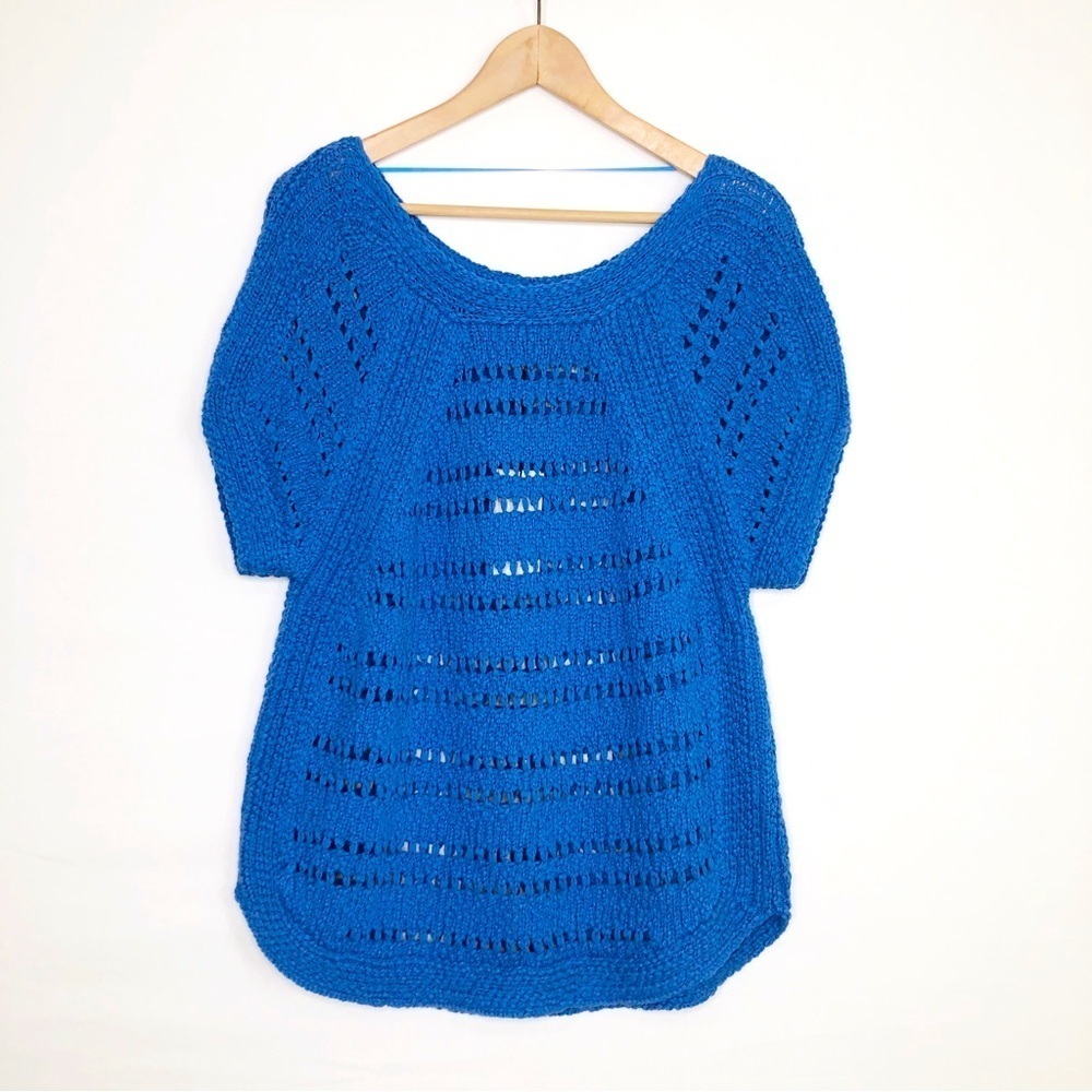 Sandro blue Sophie chunky sweater